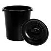 Cesto De Lixo Fechado Preto 97L Plasnew Multiuso 