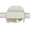 Porta Toalha Branco Com Ventosa Multiuso Plástico 12cm