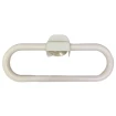 Porta Toalha Branco Com Ventosa Multiuso Plástico 12cm