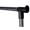 Arara De Aço Inox Cabideiro Regulavél 1.5mt Com Sapateira