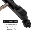 Arara De Aço Inox Cabideiro Regulavél 1.5mt Com Sapateira