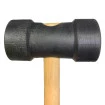 Martelo Marreta De Borracha Com Cabo De Madeira 30cm Bestfer