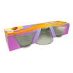Conjunto De Sobremesa Vidro 3pçs 330ml Para Servir Moderno