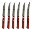 Faca de mesa para churrasco polywood 6 peças Tramontina