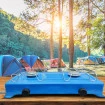 Fogão Fogareiro a Gás 2 bocas para Camping Portátil+ Registro 