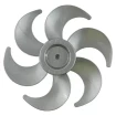 Hélice Para Ventilador Arno 30cm 6 Pás Prata