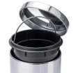 Lixeira aço inox de 12 litros Pedal Com Cesto Removível