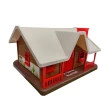 Brinquedo fazendinha casa rancho western com 3 cavalos 