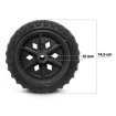 Kit Com 4 Roda Plastica 5 Pol Carrinho De Mercado Feira