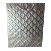 Sacola Pap Para Presente 26X32X12Cm Texturizada Prata Yangzi