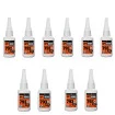 Kit 10 Cola Adesivo Instantâneo Multiuso Tudo 793 UpBond 20g