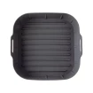 Forma De Silicone Quadrada Para AirFryer 20,5cm Reutilizavél