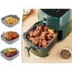 Forma De Silicone Quadrada Para AirFryer 20,5cm Reutilizavél